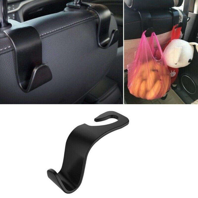 Haken für die Kopfstütze im Auto, 4 Stück, schwarz, Haken für versteckte  Autositze, geeignet zum Aufhängen von Taschen, Einkaufstaschen, Spielzeug  für Kinder, Autozubehör für den Innenraum : : Auto & Motorrad