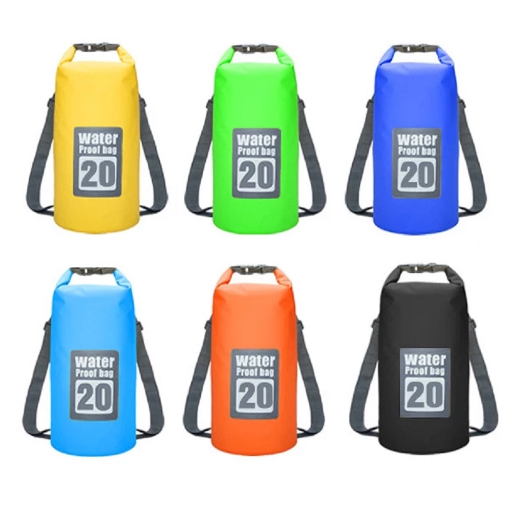 Dry Bag Seesack wasserdicht Packtasche Rollbeutel Tasche Trockensack 20 Liter ZT 