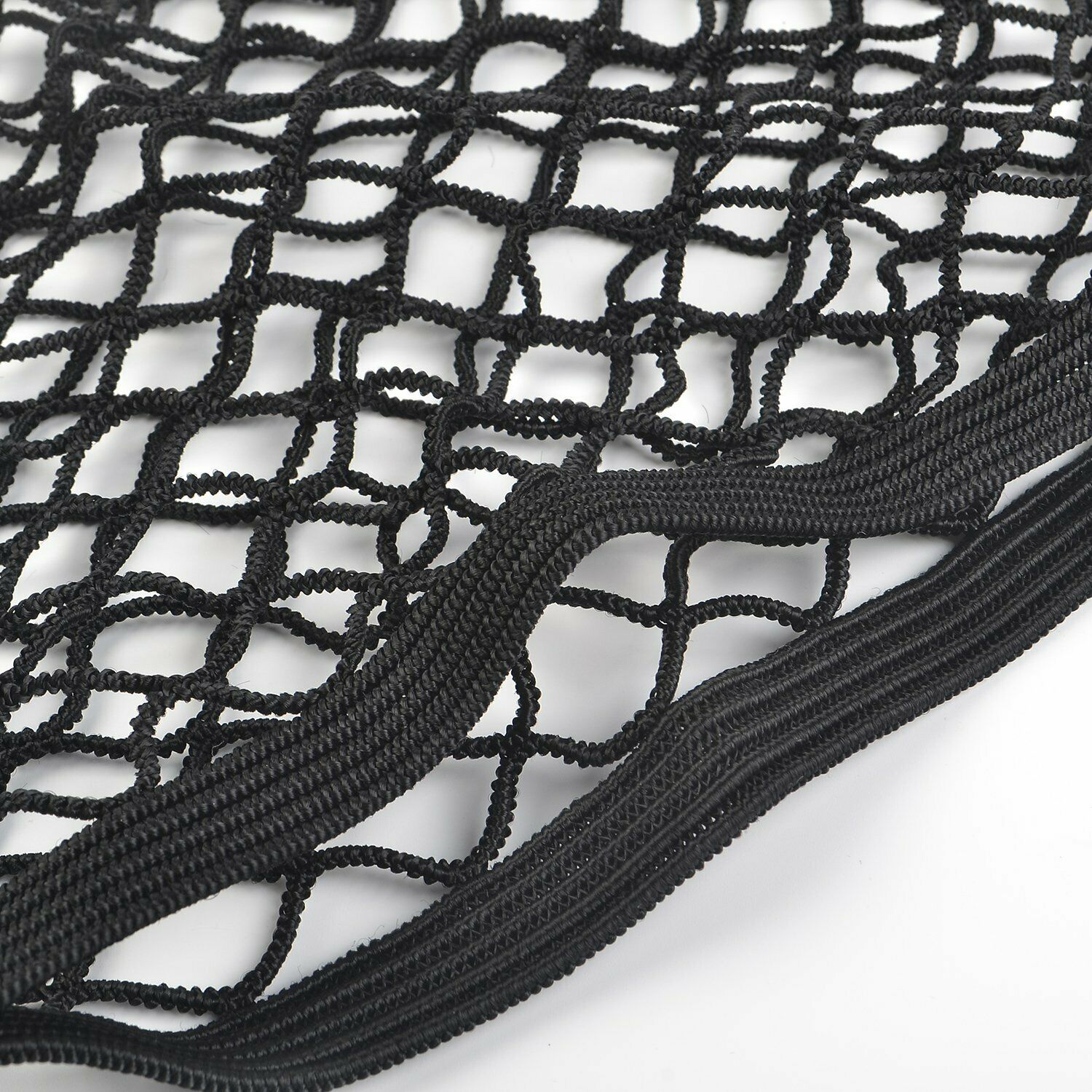 Klett Kofferraumnetz, Auto Netztasche mit Klettverschluss in schwarz