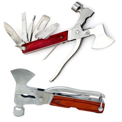 Axt Multitool Multifunktionswerkzeug mit Messer, Hammer, Zange uvm.