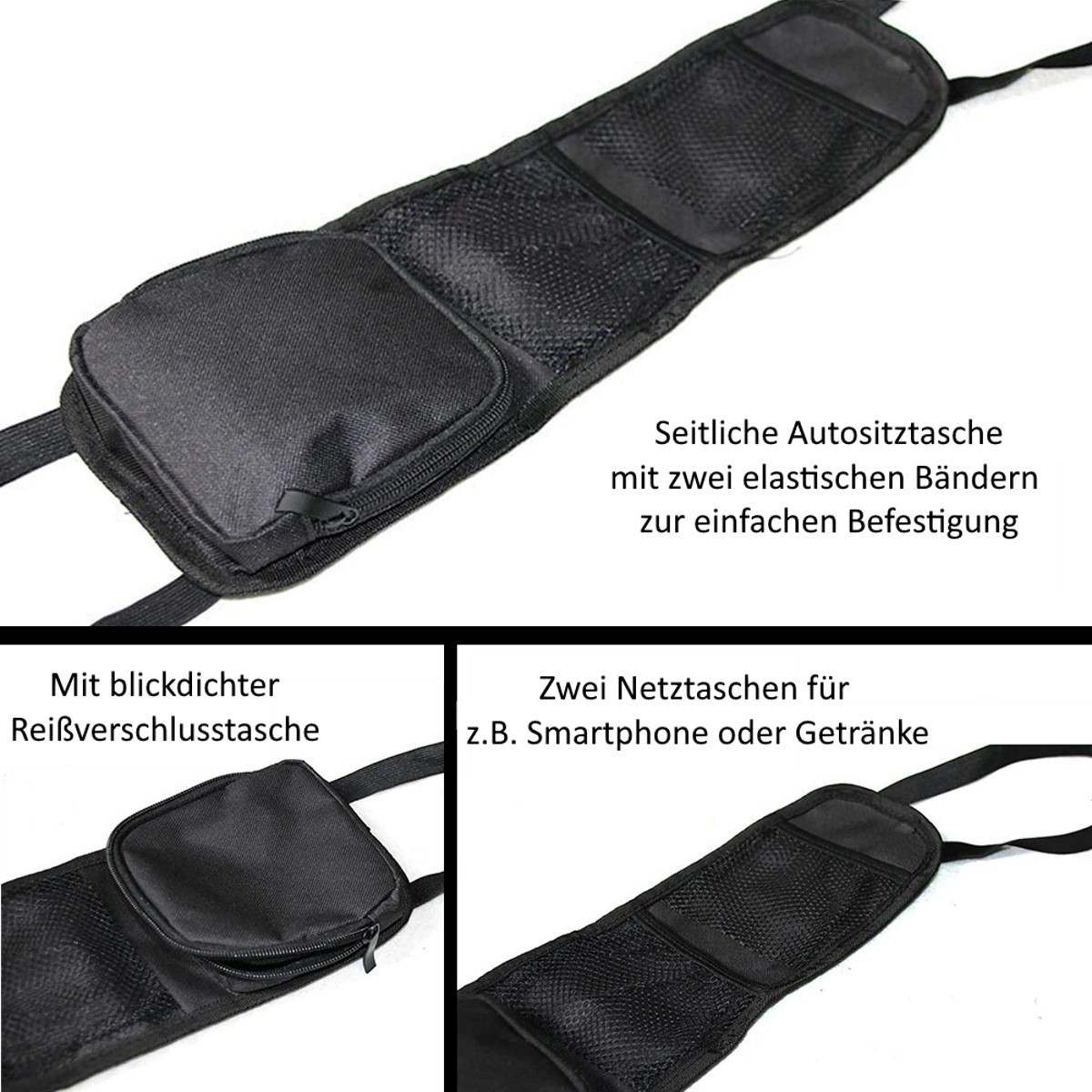 Auto-Seitentaschen-Organizer, große Kapazität, Auto-Sitztasche