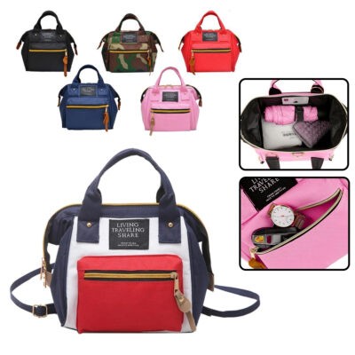 Mini Mommy Bag, 3in1 Damen Rucksack Schultertasche Handtasche, Frauen Multifunktionstasche