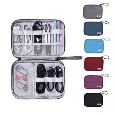 Kabeltasche, Elektronische Kabel Organizer Reisetasche in verschiedenen Farben