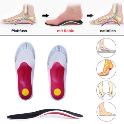 Orthopädische Einlegesohlen zur Stärkung der Fußmuskulatur