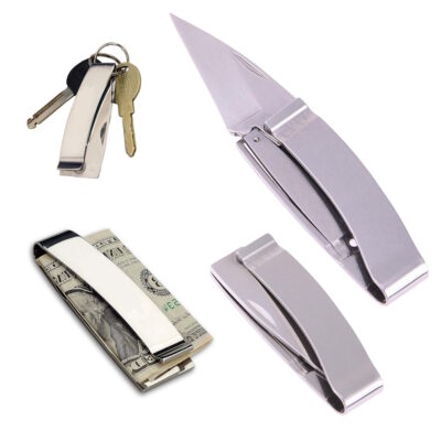 EDC Taschenmesser mit Clip – Geldklammer, Gürtel- und Taschenclip – Money Clip Pocket Knife
