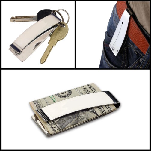 EDC Taschenmesser mit Clip als Geldklammer Gürtelclip und Taschenclip