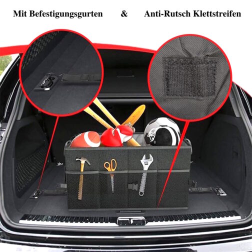 Kofferraum Organizer mit Deckel im Kofferraum