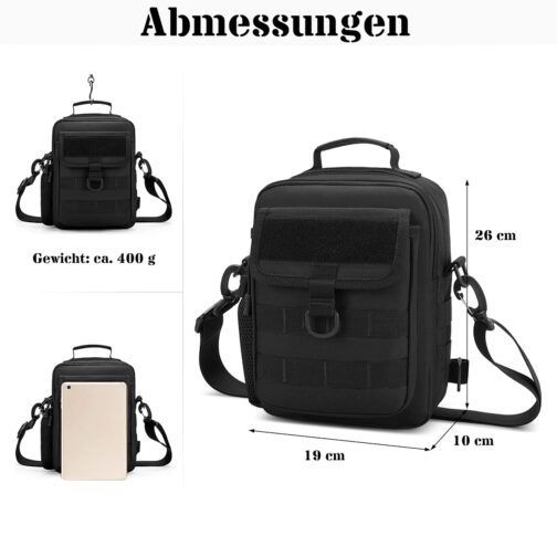 Taktische Multifunktionstasche Abmessungen